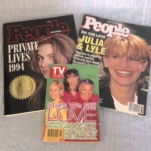 Vintage 1994 magazines lot of 3-PEOPLE ANNUAL & PEOPLE Aug 1994, TV GUIDE Aug 94